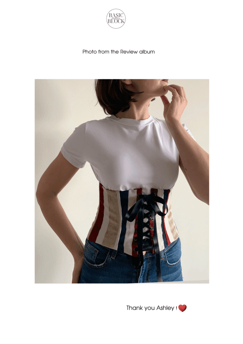 5 Corset Bodice Sewing Patterns Blocks | Woven | BUNDLE | XS-3XL - Basic Pattern Block