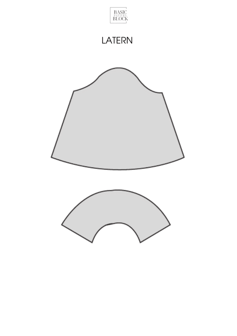 Lantern Sleeve | Sewing Pattern Block | XXS-6XL - Basic Pattern Block