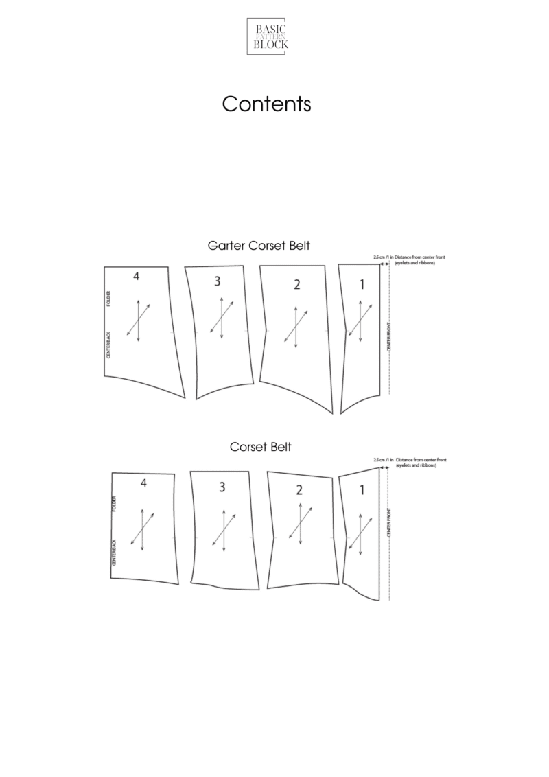 Corset Belt | Sewing Pattern Block | Woven | XS-3XL - Image 6