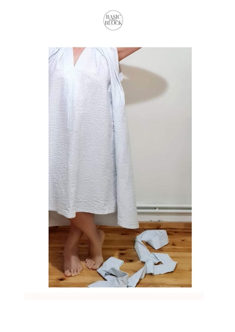 Caftan Dress Sewing Pattern | Woven & Knitted | ONE SIZE - Basic Pattern Block