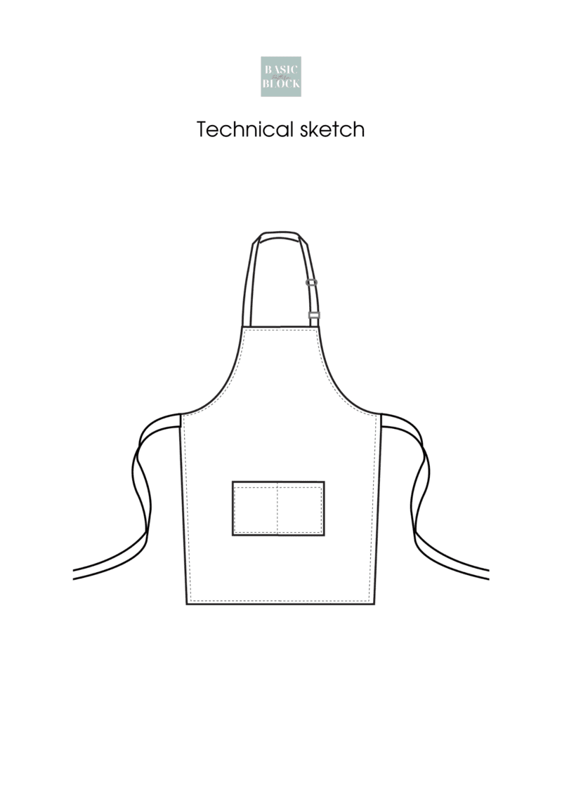 Family Apron Set | Sewing Pattern BUNDLE | Multiple Sizes | Woven - Basic Pattern Block