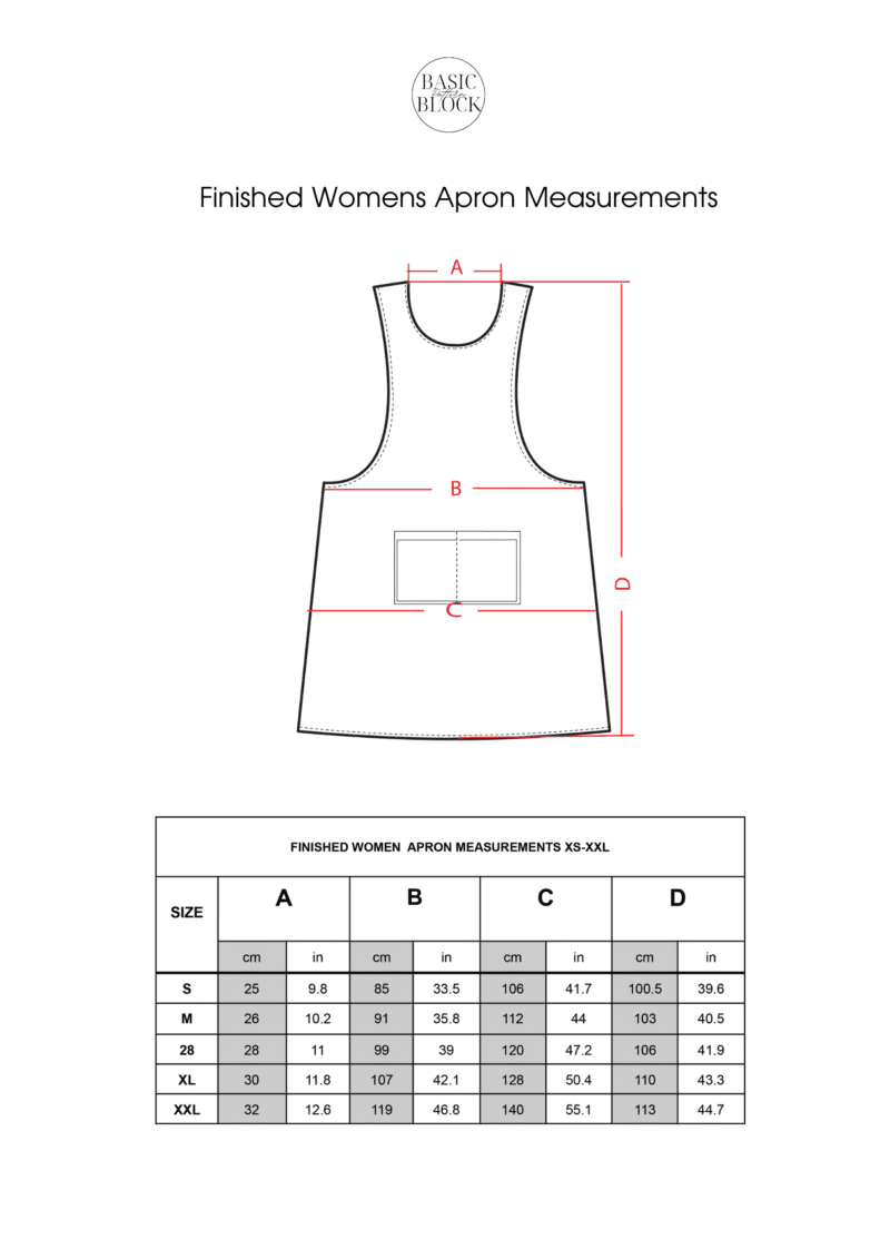 Family Apron Set | Sewing Pattern BUNDLE | Multiple Sizes | Woven - Basic Pattern Block