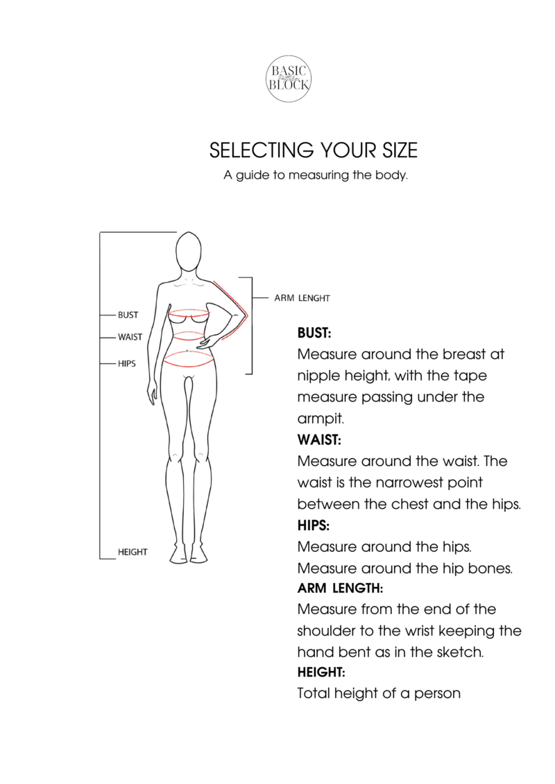 Caftan Dress Sewing Pattern | Woven & Knitted | ONE SIZE - Basic Pattern Block
