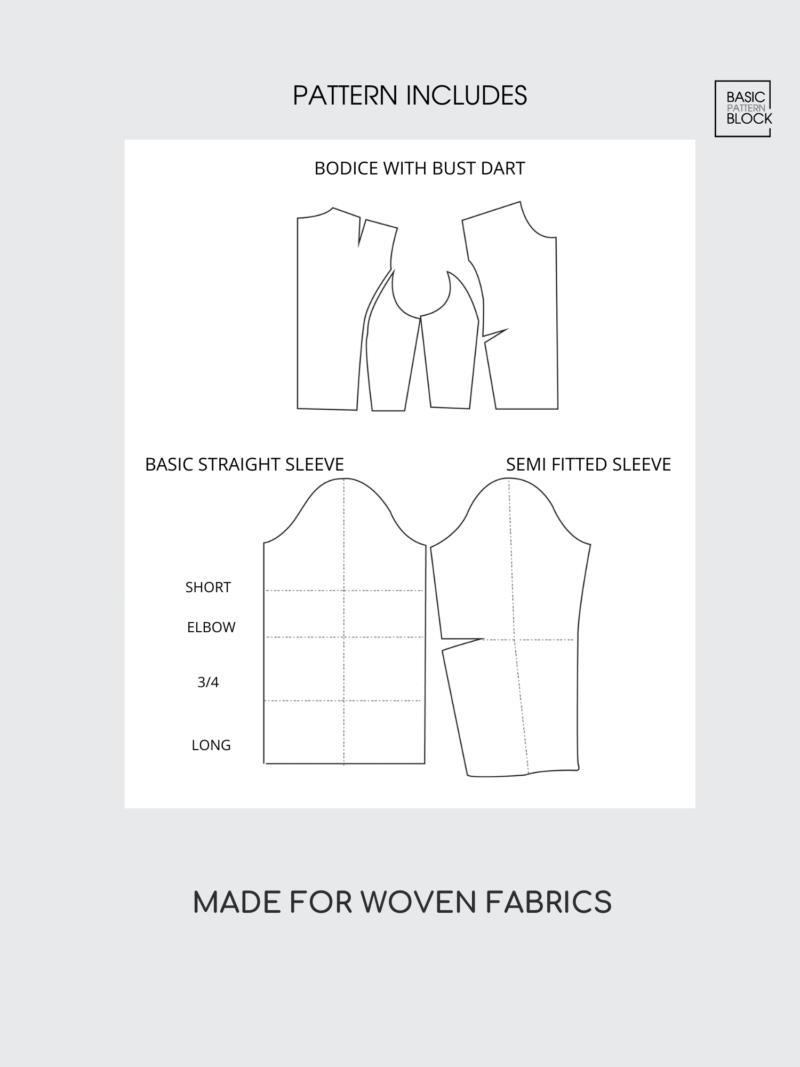 PRINCESS SEAM BODICE WITH DART - Image 2