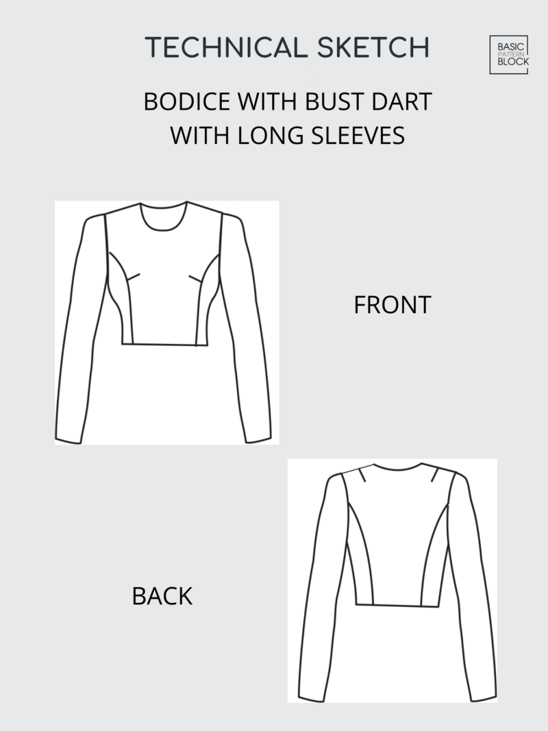 PRINCESS SEAM BODICE WITH DART - Image 8